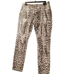 Cynthia Rowley Pocketed Leopard print leggings 6